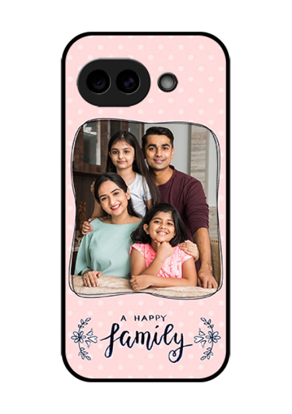 Google Pixel 10A 5G Custom Glass Phone Case - Family With Dots Design