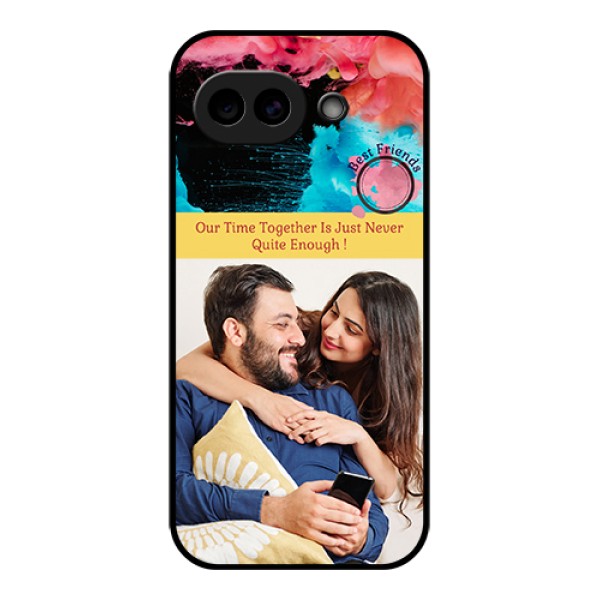 Google Pixel 10A 5G Custom Glass Phone Case - Quote With Acrylic Painting Design