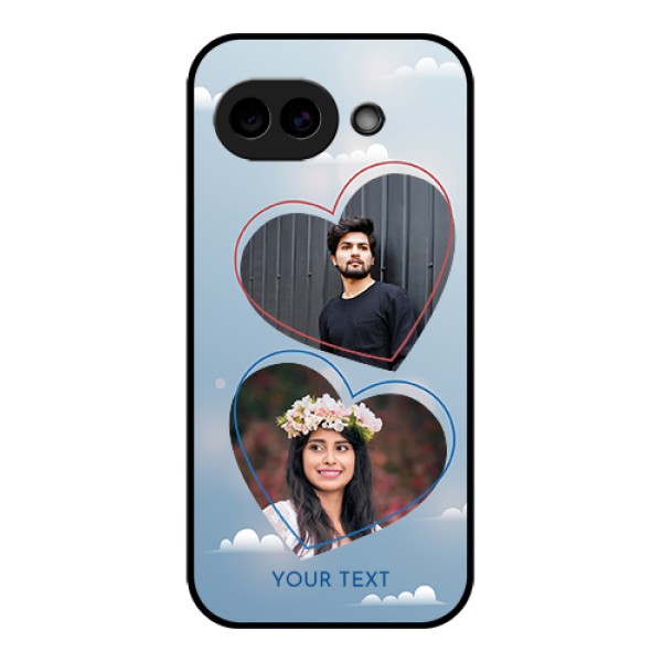 Google Pixel 10A 5G Custom Glass Phone Case - Blue Color Couple Design
