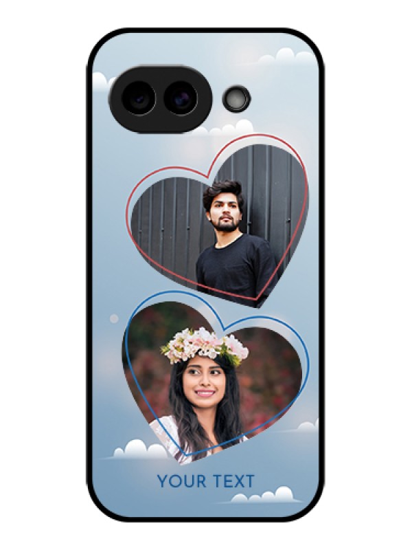 Custom Google Pixel 10A 5G Custom Glass Phone Case - Blue Color Couple Design