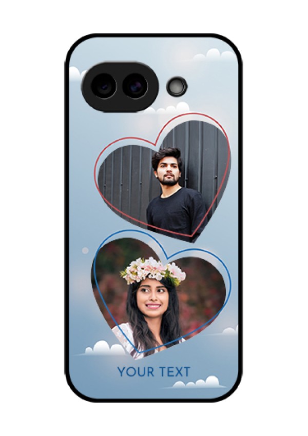 Google Pixel 10A 5G Custom Glass Phone Case - Blue Color Couple Design