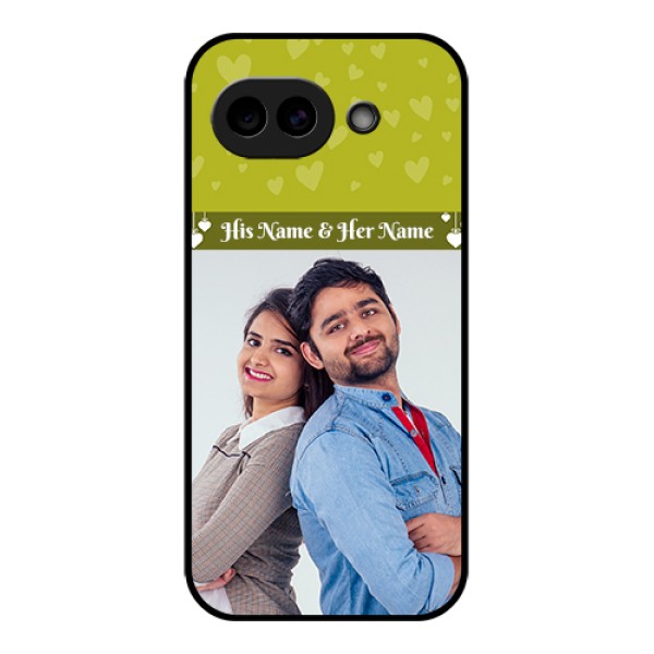Google Pixel 10A 5G Custom Glass Phone Case - You & Me Heart Design