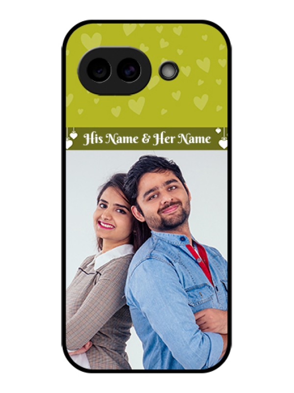 Custom Google Pixel 10A 5G Custom Glass Phone Case - You & Me Heart Design