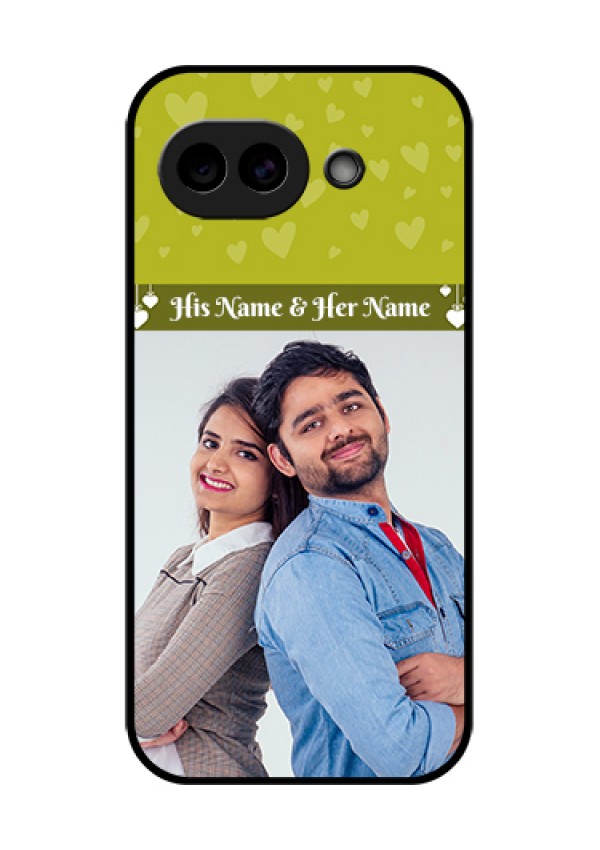 Google Pixel 10A 5G Custom Glass Phone Case - You & Me Heart Design
