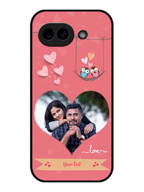 Custom Google Pixel 10A 5G Custom Glass Phone Case - Peach Color Love Design