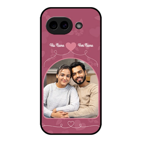 Google Pixel 10A 5G Custom Glass Phone Case - Love Floral Design