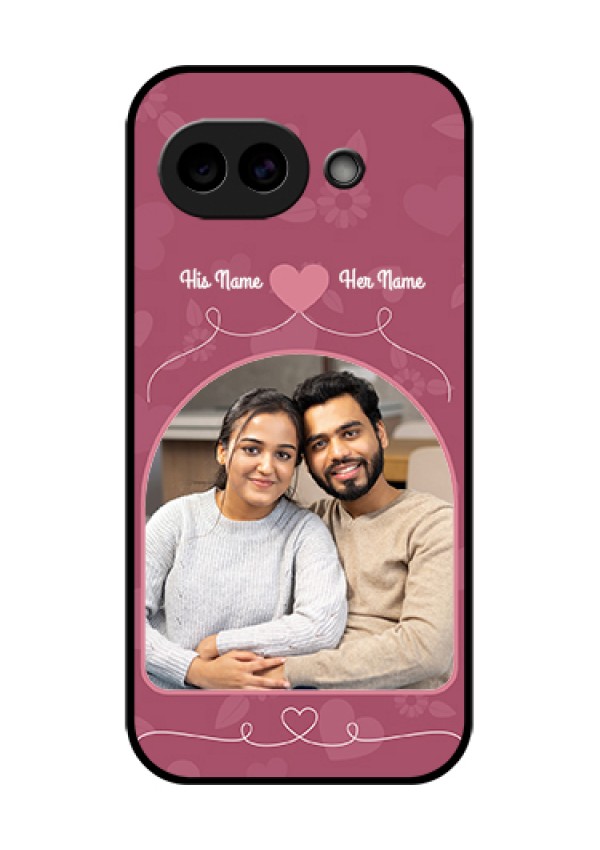 Google Pixel 10A 5G Custom Glass Phone Case - Love Floral Design