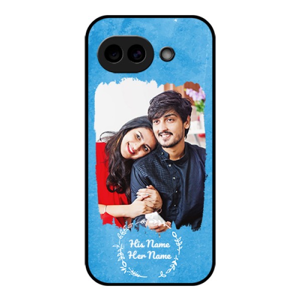 Google Pixel 10A 5G Custom Glass Phone Case - Blue Color Vintage Design