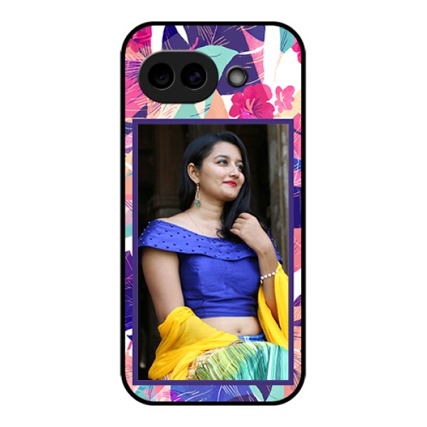 Google Pixel 10A 5G Custom Glass Phone Case - Abstract Floral Design