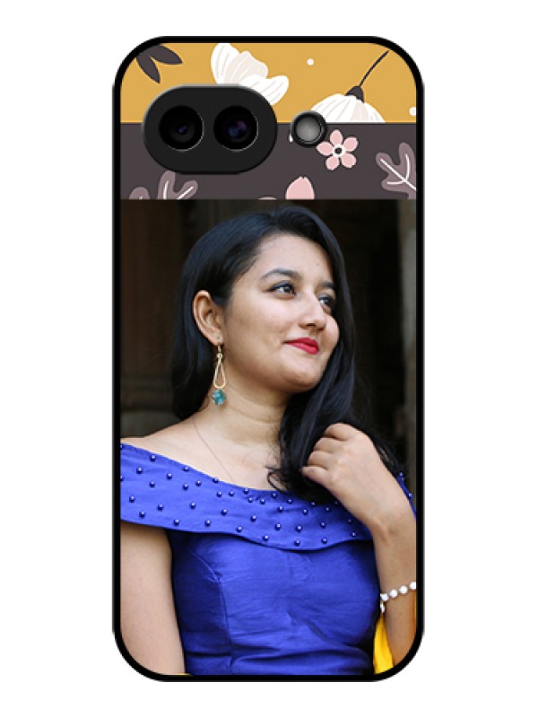 Custom Google Pixel 10A 5G Custom Glass Phone Case - Stylish Floral Design