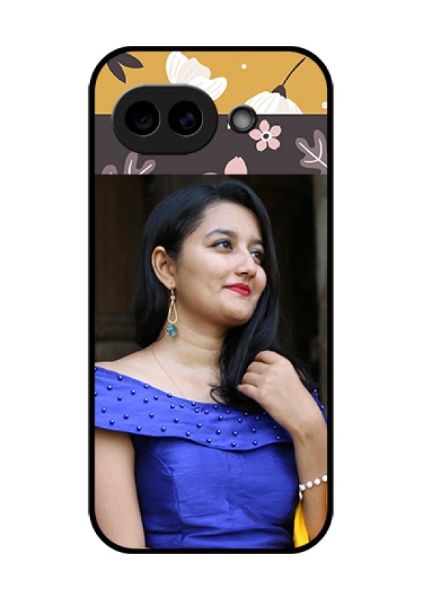 Google Pixel 10A 5G Custom Glass Phone Case - Stylish Floral Design