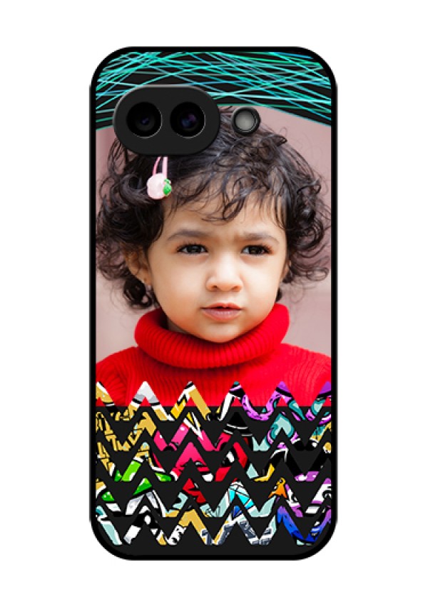 Google Pixel 10A 5G Custom Glass Phone Case - Neon Abstract Design