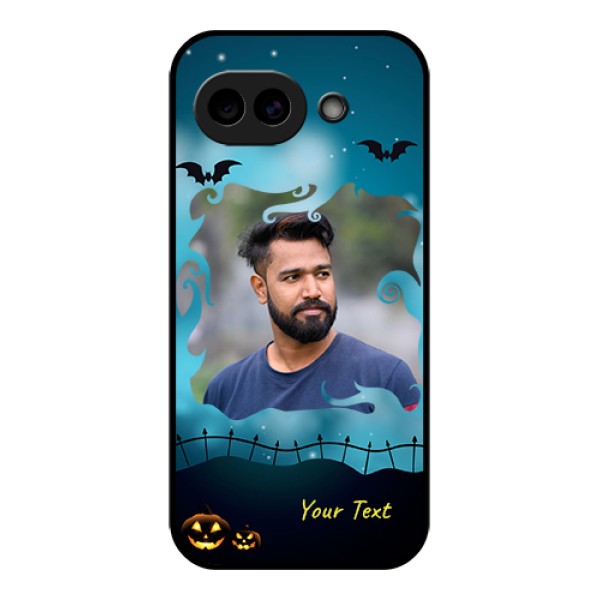 Google Pixel 10A 5G Custom Glass Phone Case - Halloween Frame Design