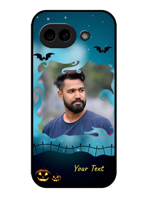 Custom Google Pixel 10A 5G Custom Glass Phone Case - Halloween Frame Design