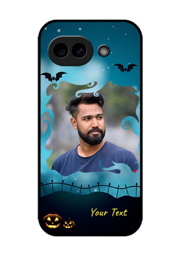 Google Pixel 10A 5G Custom Glass Phone Case - Halloween Frame Design