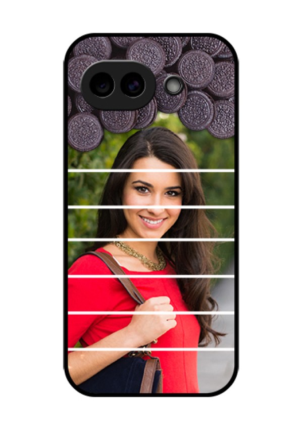 Google Pixel 10A 5G Custom Glass Phone Case - With Oreo Biscuit Design