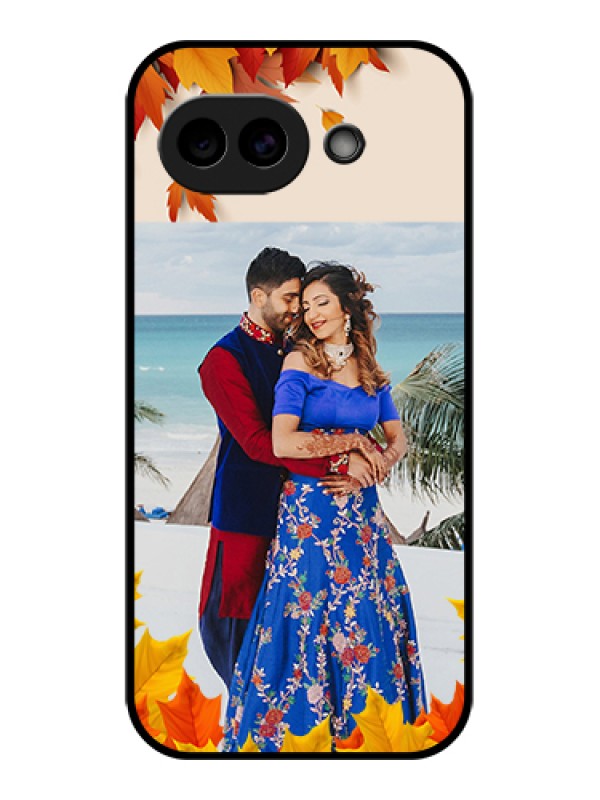 Custom Google Pixel 10A 5G Custom Glass Phone Case - Autumn Maple Leaves Design