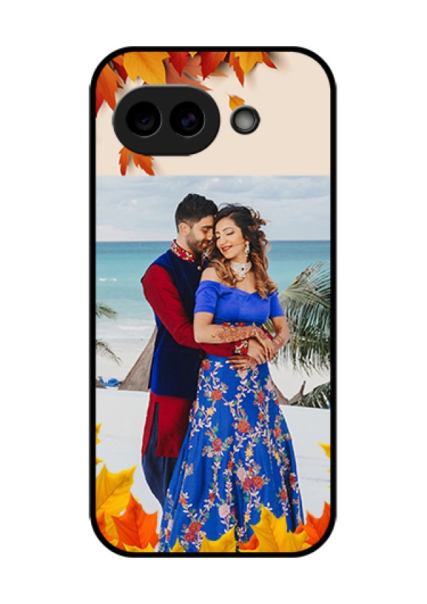 Google Pixel 10A 5G Custom Glass Phone Case - Autumn Maple Leaves Design