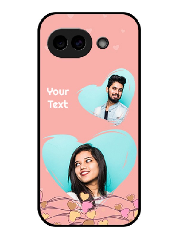 Custom Google Pixel 10A 5G Custom Glass Phone Case - Love Doodle Design