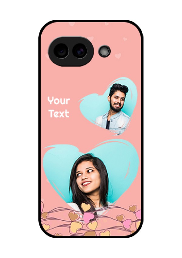 Google Pixel 10A 5G Custom Glass Phone Case - Love Doodle Design
