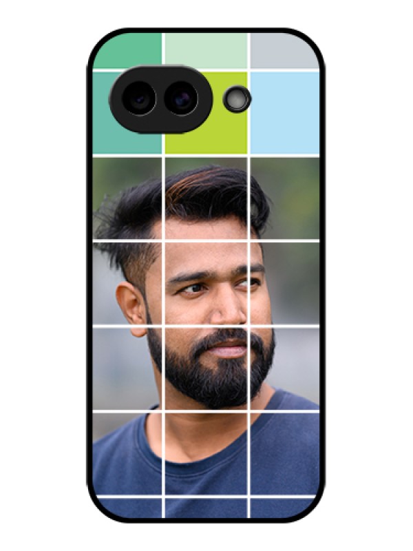 Custom Google Pixel 10A 5G Custom Glass Phone Case - With White Box Pattern