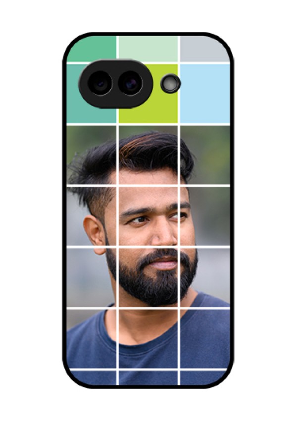 Google Pixel 10A 5G Custom Glass Phone Case - With White Box Pattern