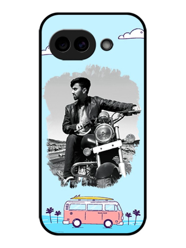 Custom Google Pixel 10A 5G Custom Glass Phone Case - Travel & Adventure Design