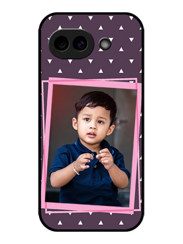 Custom Google Pixel 10A 5G Custom Glass Phone Case - Triangle Pattern Dotted Design