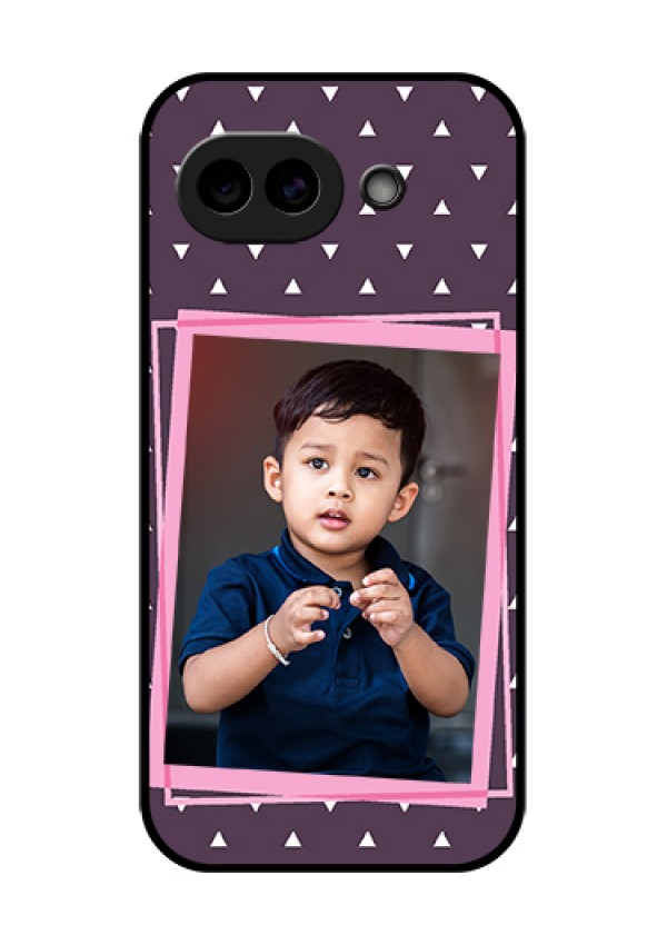 Google Pixel 10A 5G Custom Glass Phone Case - Triangle Pattern Dotted Design
