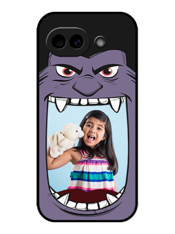 Custom Google Pixel 10A 5G Custom Glass Phone Case - Angry Monster Design