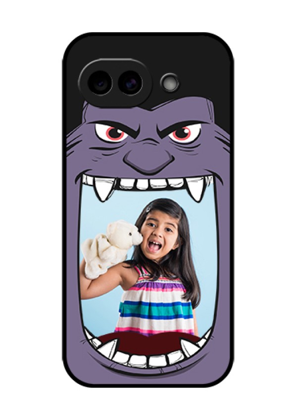 Google Pixel 10A 5G Custom Glass Phone Case - Angry Monster Design