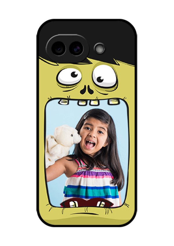 Google Pixel 10A 5G Custom Glass Phone Case - Cartoon Monster Back Case Design