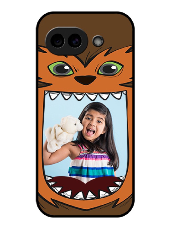 Custom Google Pixel 10A 5G Custom Glass Phone Case - Owl Monster Back Case Design