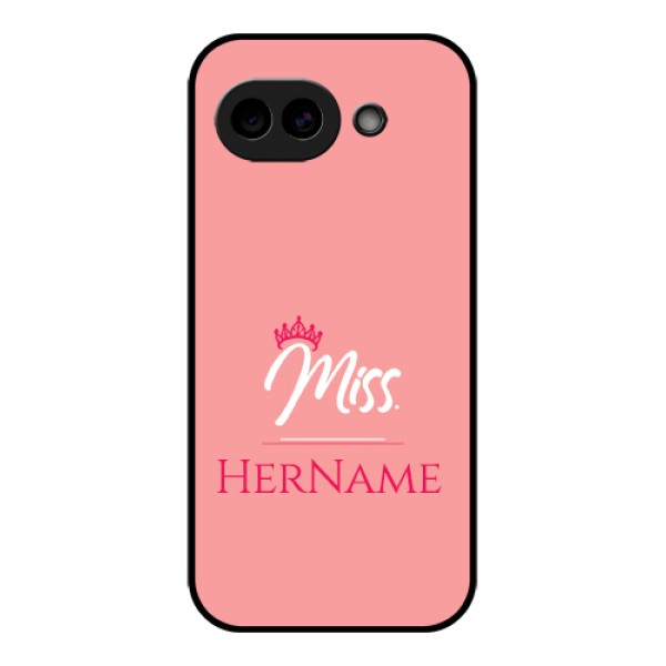 Google Pixel 10A 5G Custom Glass Phone Case - Mrs With Name Design
