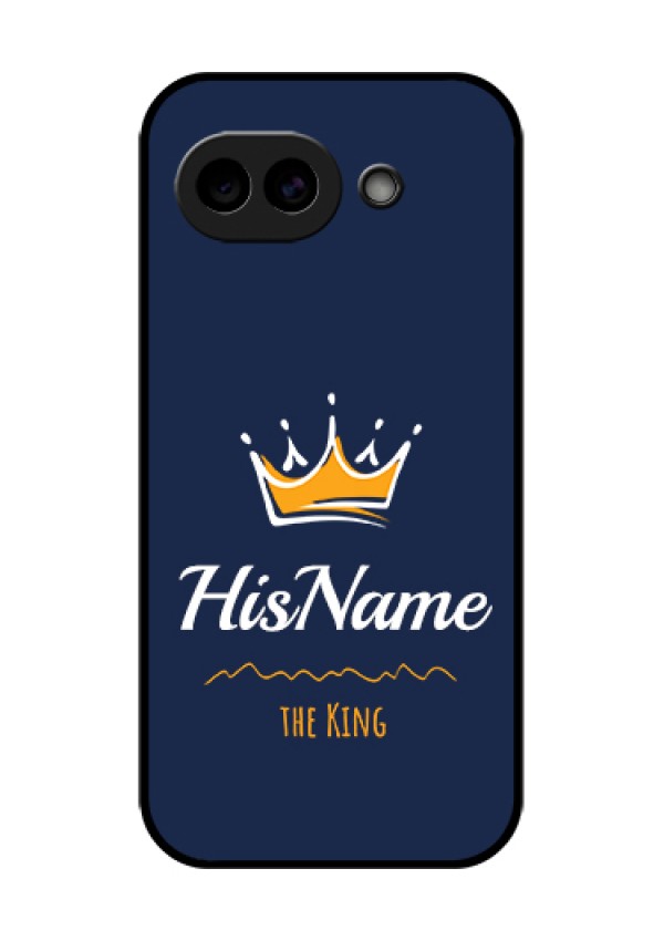 Google Pixel 10A 5G Custom Glass Phone Case - King With Name Design