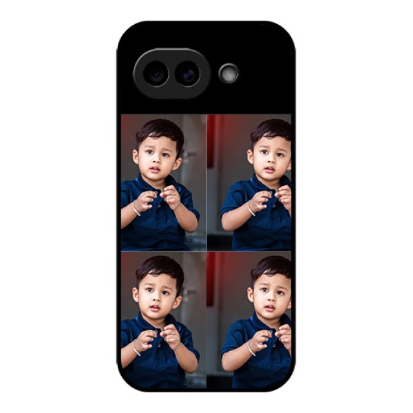 Google Pixel 10A 5G Custom Glass Phone Case - 4 Image Holder Design