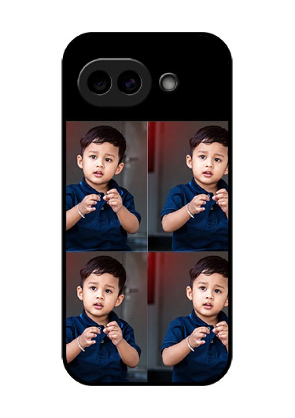 Google Pixel 10A 5G Custom Glass Phone Case - 4 Image Holder Design