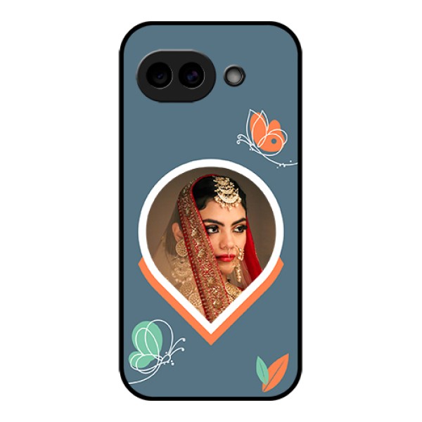 Google Pixel 10A 5G Custom Glass Phone Case - Droplet Butterflies Design