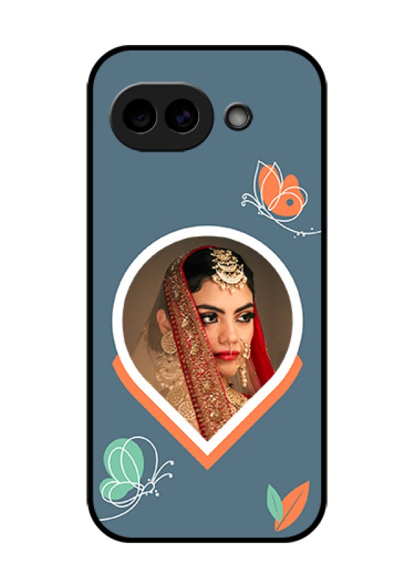 Google Pixel 10A 5G Custom Glass Phone Case - Droplet Butterflies Design