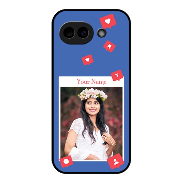 Google Pixel 10A 5G Custom Glass Phone Case - Like Share And Comment Design