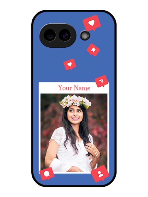 Custom Google Pixel 10A 5G Custom Glass Phone Case - Like Share And Comment Design