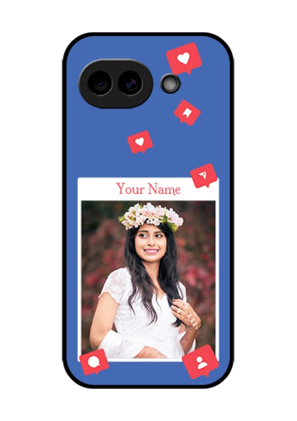 Google Pixel 10A 5G Custom Glass Phone Case - Like Share And Comment Design