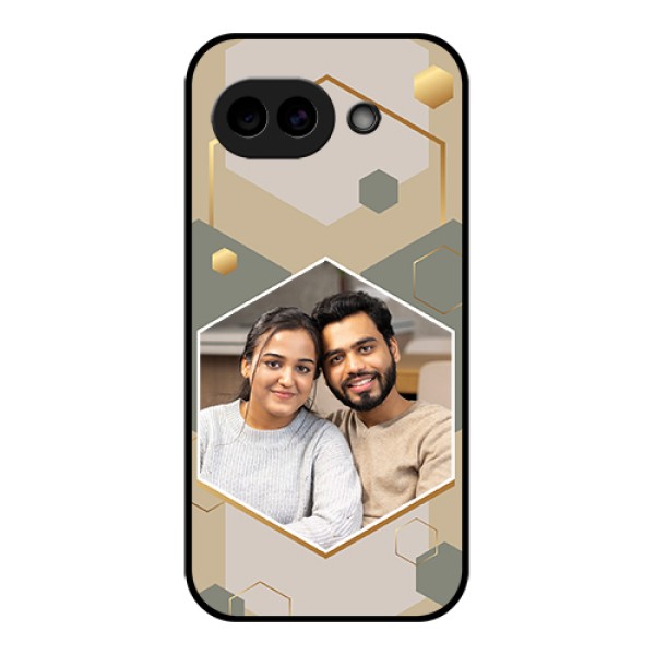 Google Pixel 10A 5G Custom Glass Phone Case - Stylish Hexagon Pattern Design