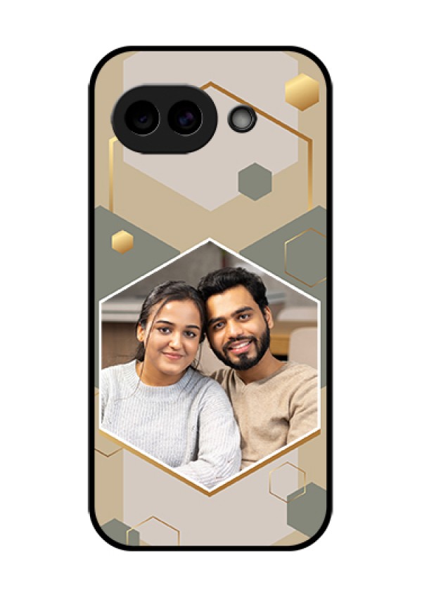 Google Pixel 10A 5G Custom Glass Phone Case - Stylish Hexagon Pattern Design