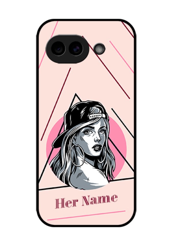 Google Pixel 10A 5G Custom Glass Phone Case - Rockstar Girl Design