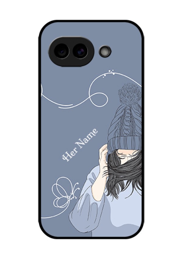Google Pixel 10A 5G Custom Glass Phone Case - Girl In Winter Outfit Design