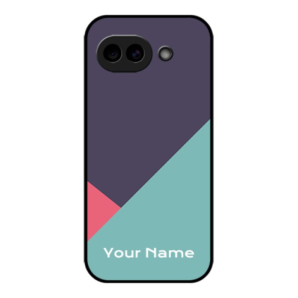 Google Pixel 10A 5G Custom Glass Phone Case - Tri Color Abstract Design