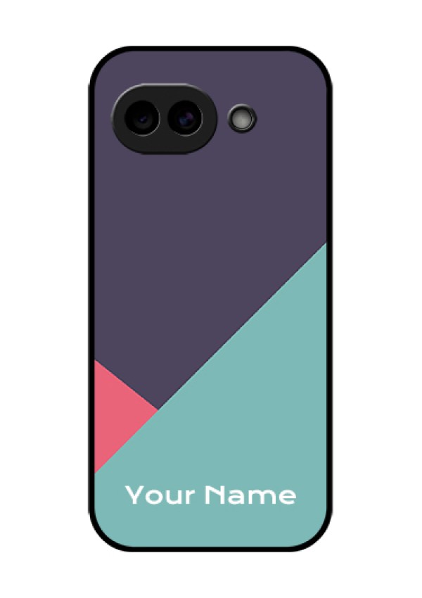 Google Pixel 10A 5G Custom Glass Phone Case - Tri Color Abstract Design