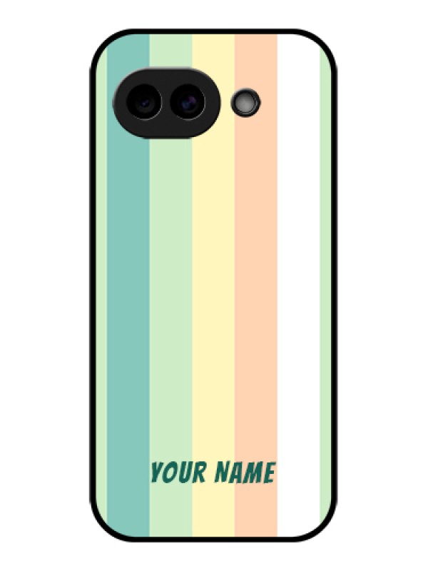 Custom Google Pixel 10A 5G Custom Glass Phone Case - Multi - Colour Stripes Design