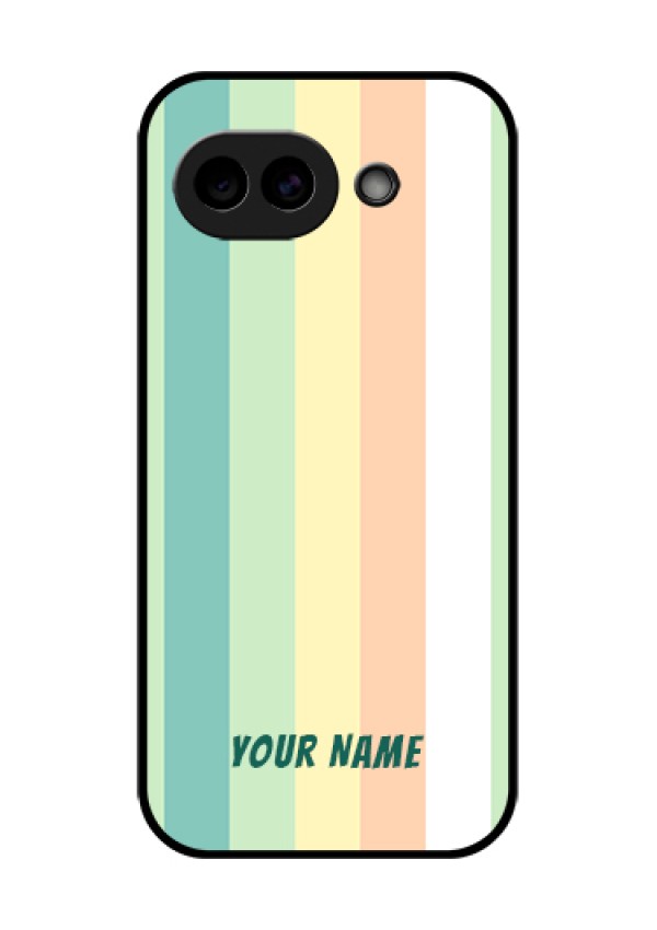 Google Pixel 10A 5G Custom Glass Phone Case - Multi - Colour Stripes Design